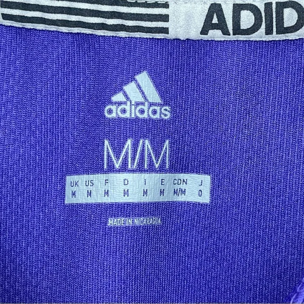 Adidas Men’s Purple Diamond King Elite Two-Button Baseball Jersey Medium